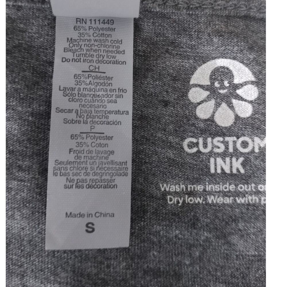 Next Level Apparel Custom Ink Tank Top Gray Size S - Picture 5 of 6